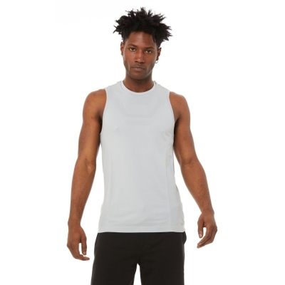 Tank Top Alo Yoga Amplify Seamless Muscle Hombre Grises | MX-58MJXH