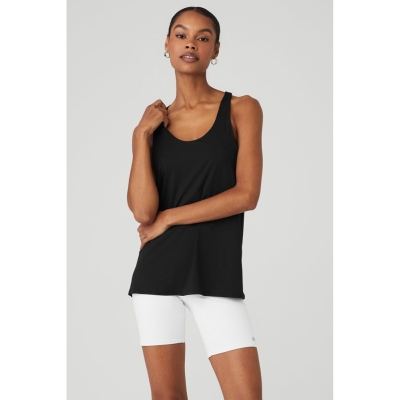 Tank Top Alo Yoga Don't Get It Twisted Mujer Negros | MX-61PRZD