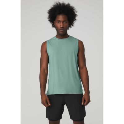 Tank Top Alo Yoga Idol Performance Hombre Azules | MX-54XZAU