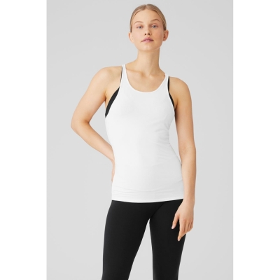 Tank Top Alo Yoga Select Mujer Blancos | MX-30WPDJ