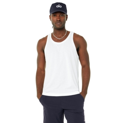 Tank Top Alo Yoga Triumph Hombre Blancos | MX-45CHEV