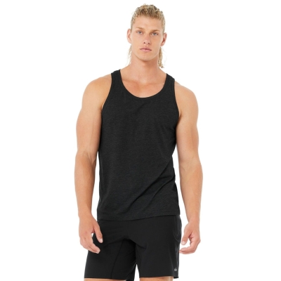 Tank Top Alo Yoga Triumph Hombre Negros | MX-49KAJE