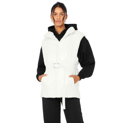 Vests Alo Yoga Stunner Puffer Mujer Blancos | MX-54YDMW