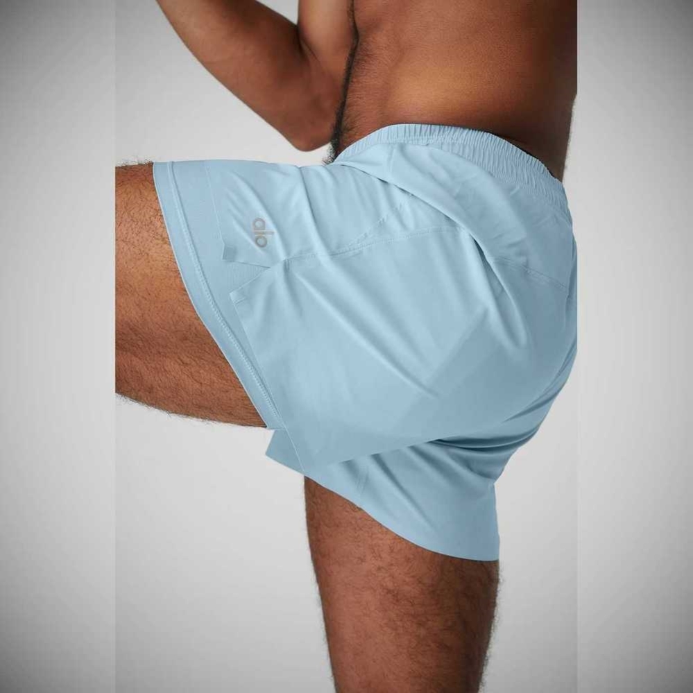 Bermudas Alo Yoga 5'' Adapt Correr Hombre Azules | MX-21IYRL