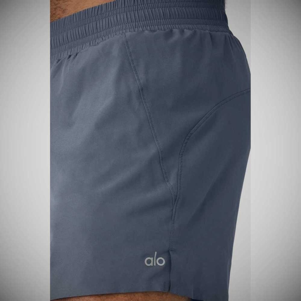 Bermudas Alo Yoga 5'' Adapt Correr Hombre Grises | MX-58CGHD