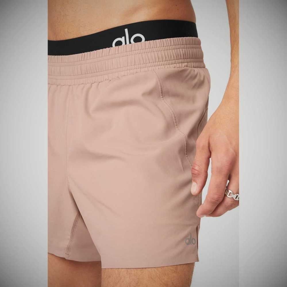 Bermudas Alo Yoga 5'' Adapt Correr Hombre Rosas Grises | MX-73WEUA