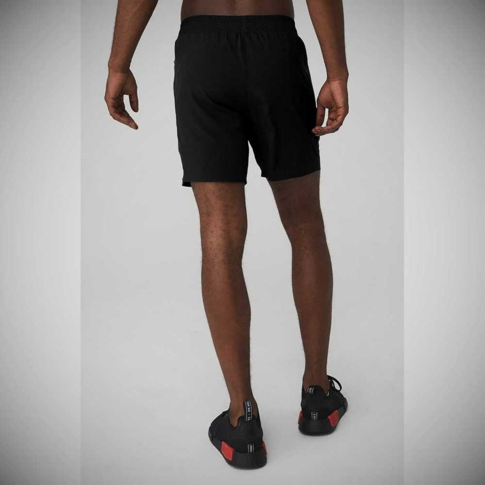 Bermudas Alo Yoga 7” Advance 2-In-1 Hombre Negros | MX-04XRQP