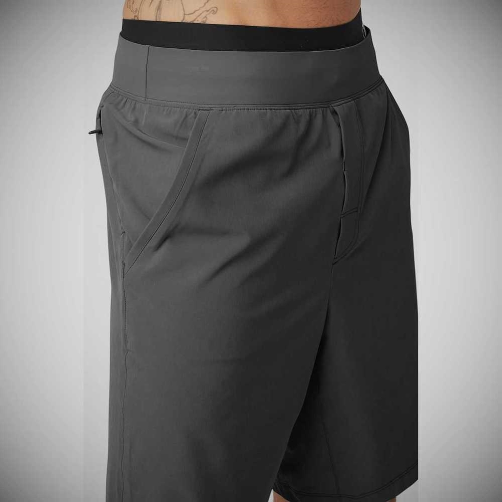 Bermudas Alo Yoga 9'' Repetition Hombre Grises | MX-98ENUD