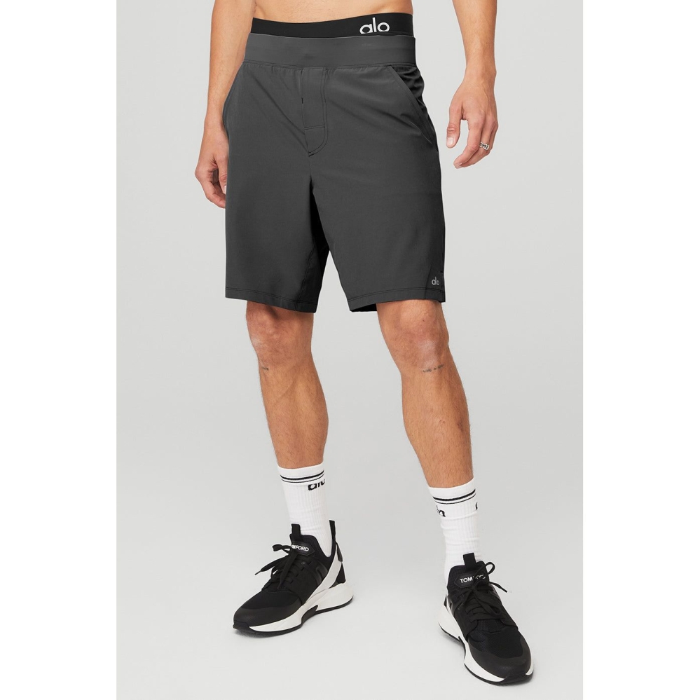 Bermudas Alo Yoga 9\'\' Repetition Hombre Grises | MX-98ENUD