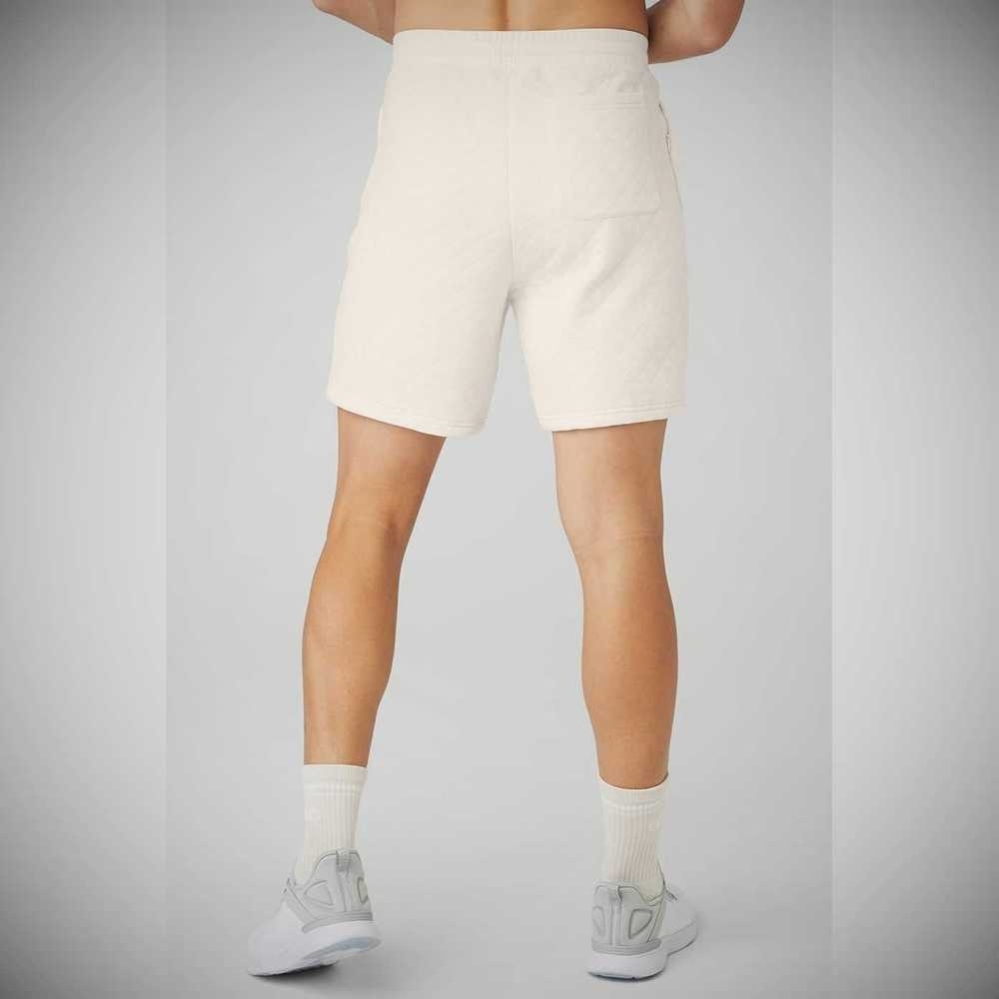 Bermudas Alo Yoga Acolchado Stadium Hombre Blancos | MX-04IHSY