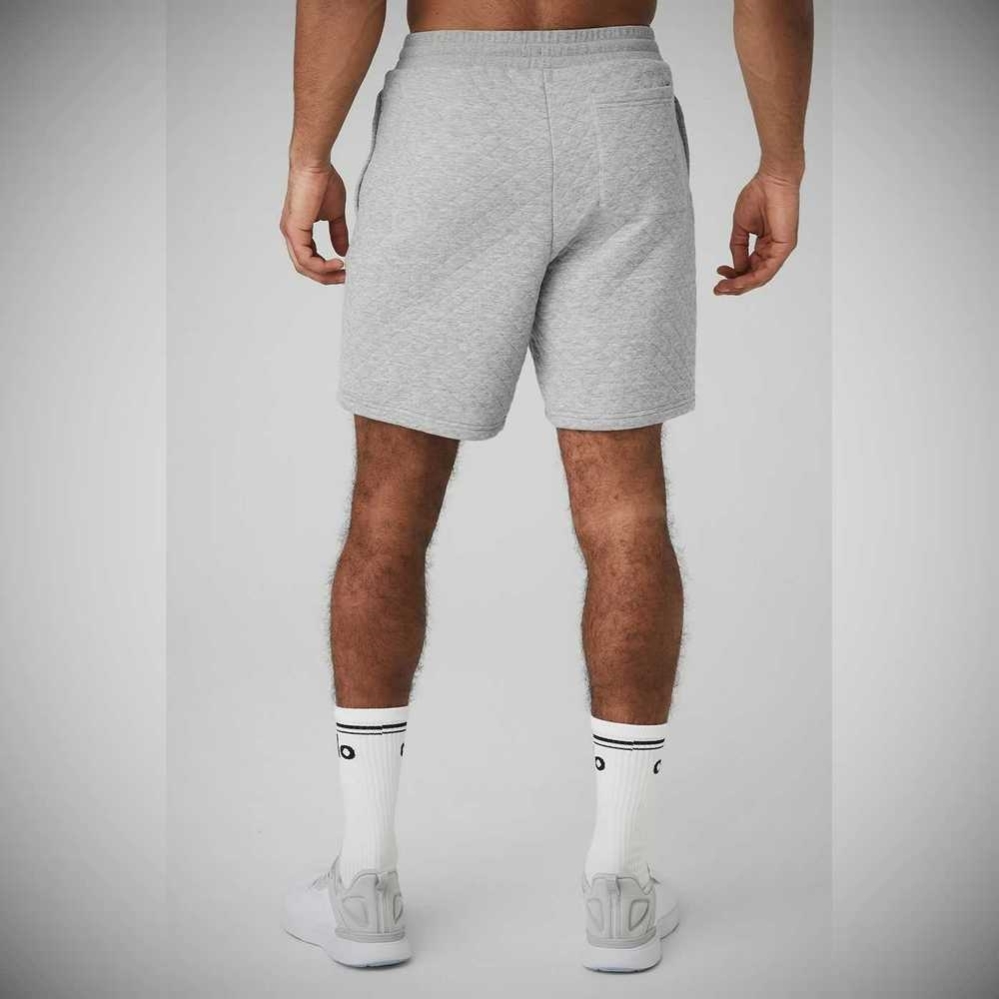 Bermudas Alo Yoga Acolchado Stadium Hombre Grises | MX-69FBVU