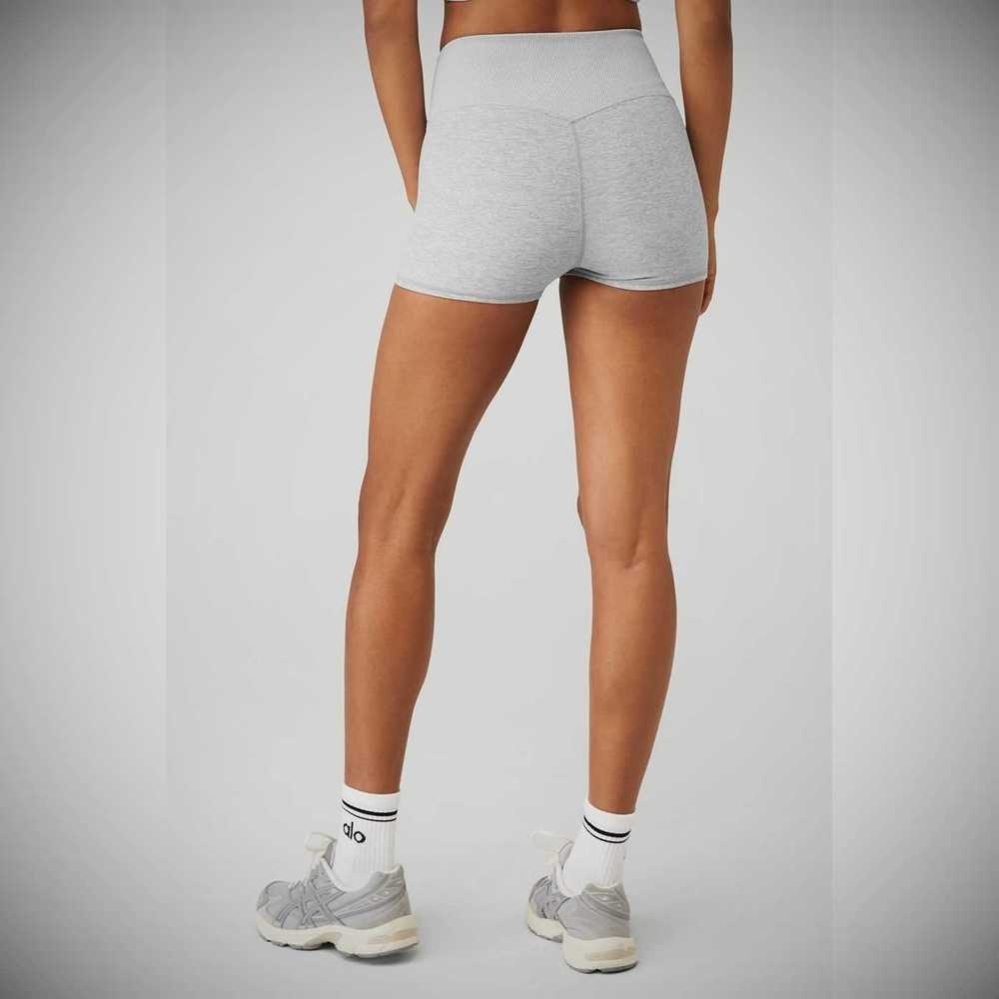 Bermudas Alo Yoga Alosoft Aura Mujer Grises | MX-37LPOI