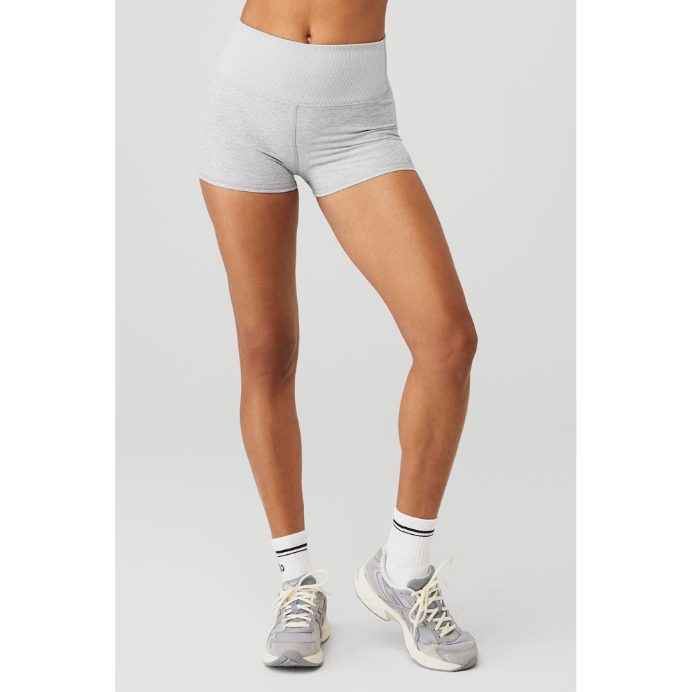 Bermudas Alo Yoga Alosoft Aura Mujer Grises | MX-37LPOI