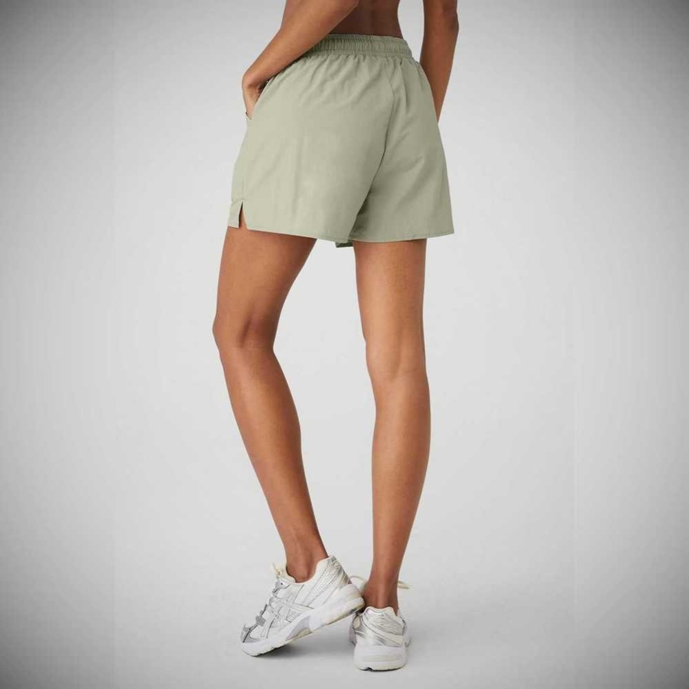 Bermudas Alo Yoga Alumni Mujer Grises | MX-43YSAD