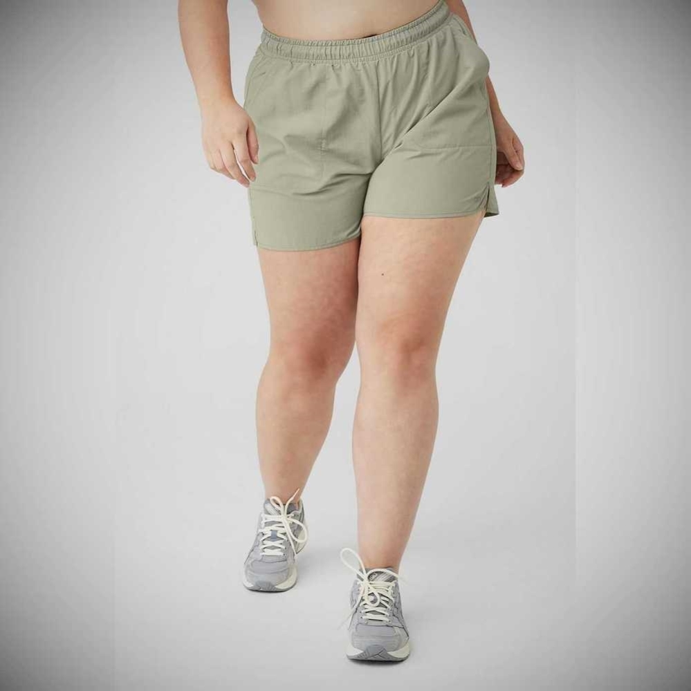 Bermudas Alo Yoga Alumni Mujer Grises | MX-43YSAD