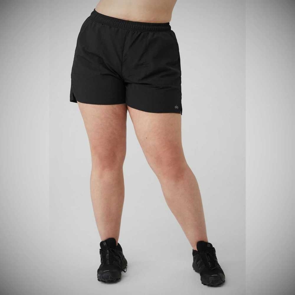 Bermudas Alo Yoga Alumni Mujer Negros | MX-97VUTY