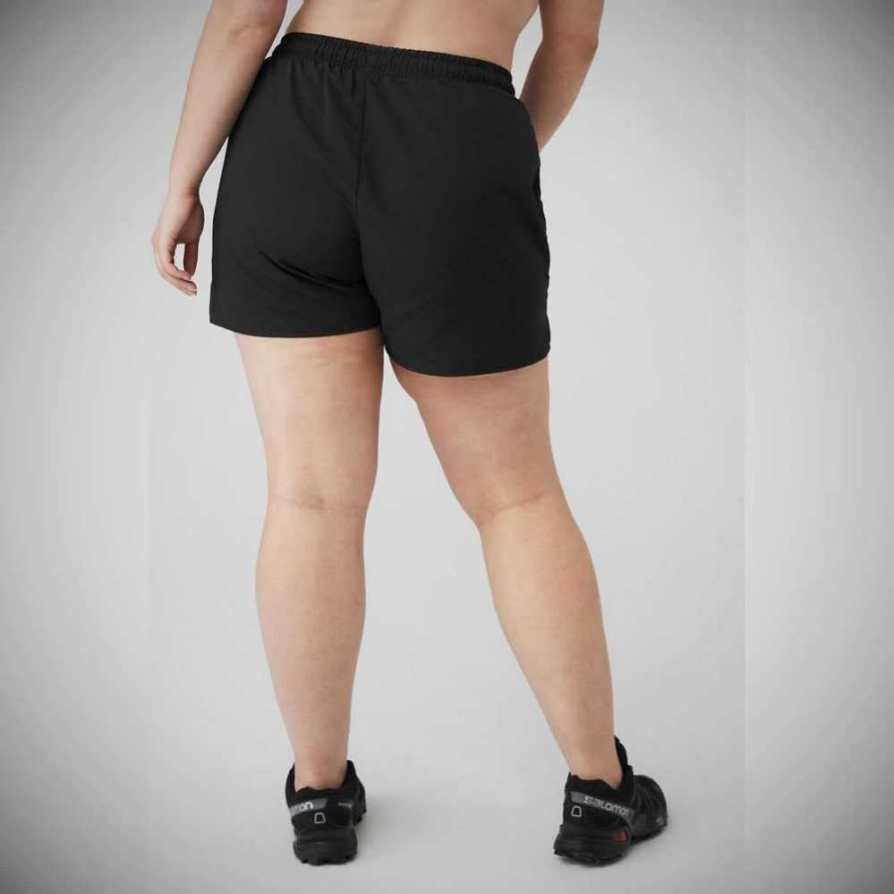 Bermudas Alo Yoga Alumni Mujer Negros | MX-97VUTY