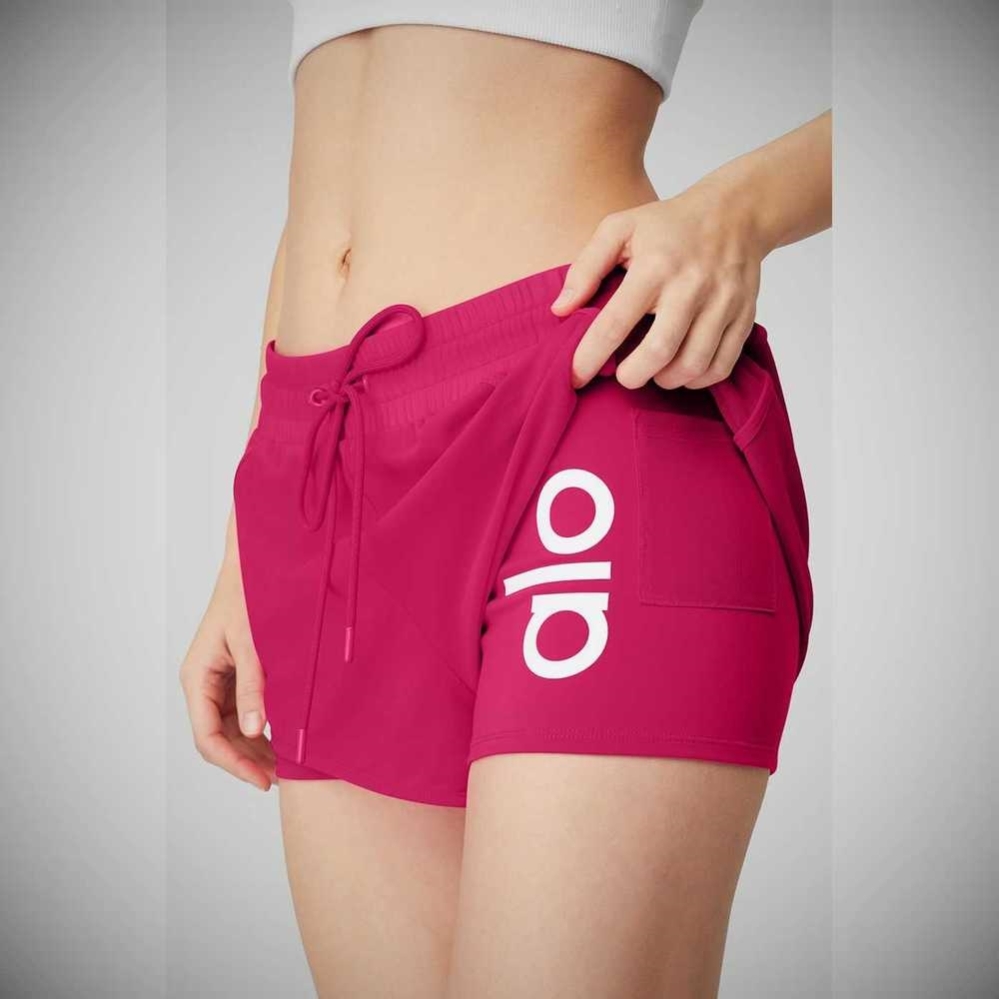 Bermudas Alo Yoga Ambience Mujer Blancos | MX-38OSXZ