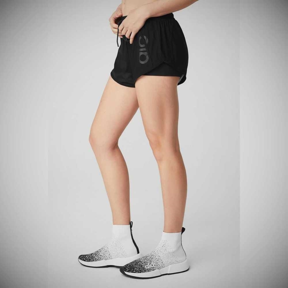 Bermudas Alo Yoga Ambience Mujer Negros | MX-70UIGW