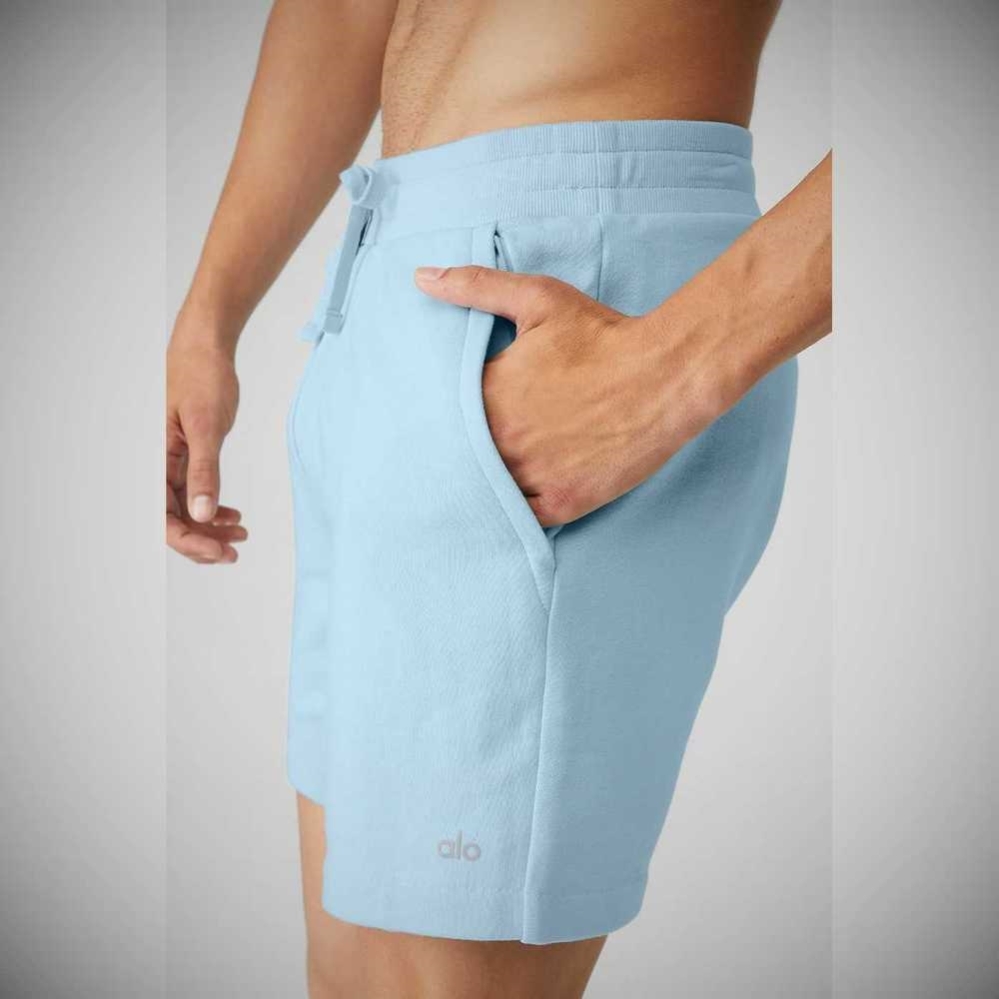 Bermudas Alo Yoga Chill Hombre Azules | MX-87QGLK