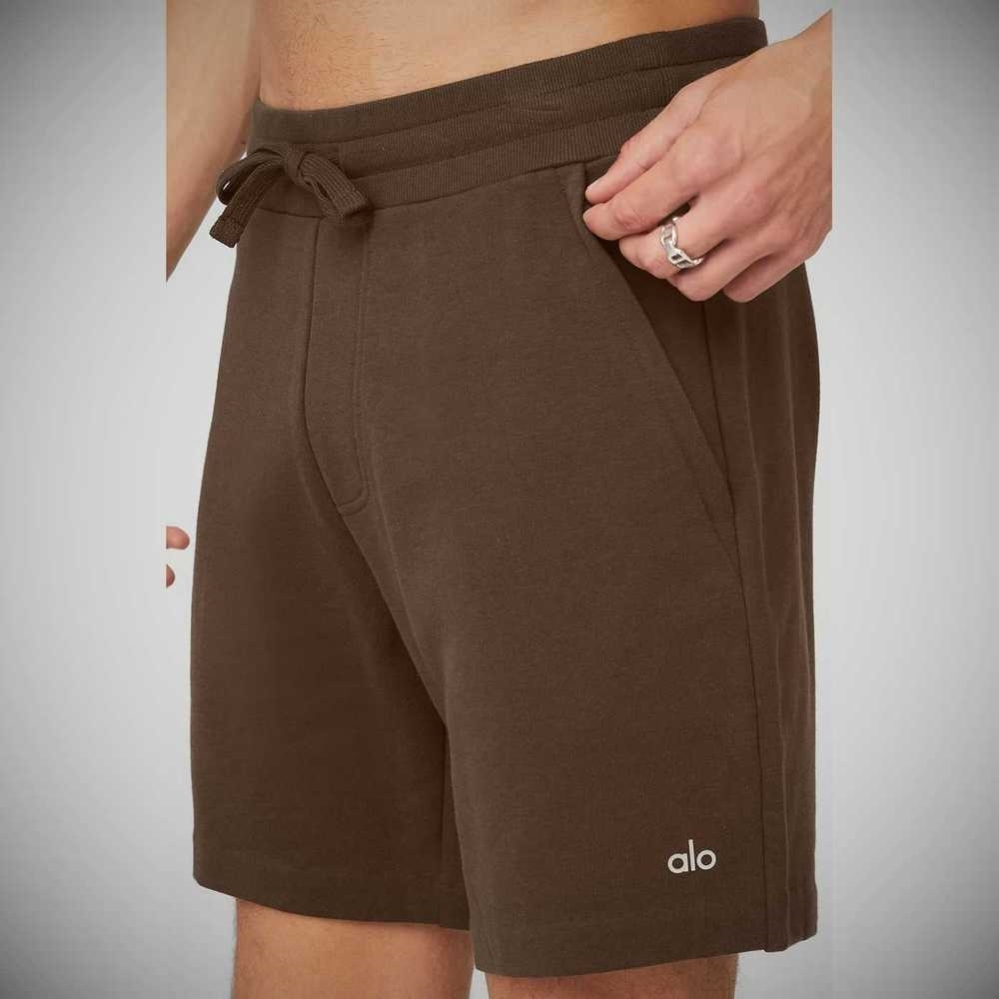 Bermudas Alo Yoga Chill Hombre Cafes | MX-02JNQZ