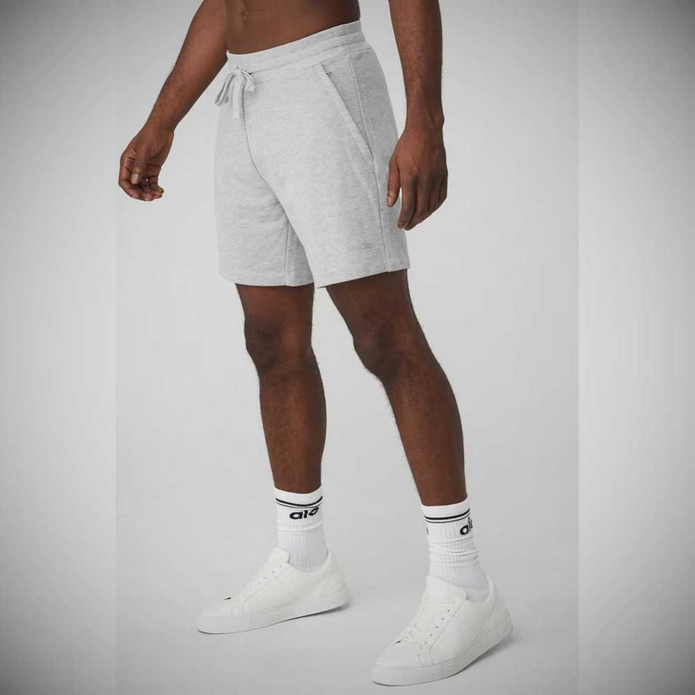 Bermudas Alo Yoga Chill Hombre Grises | MX-40EXJH