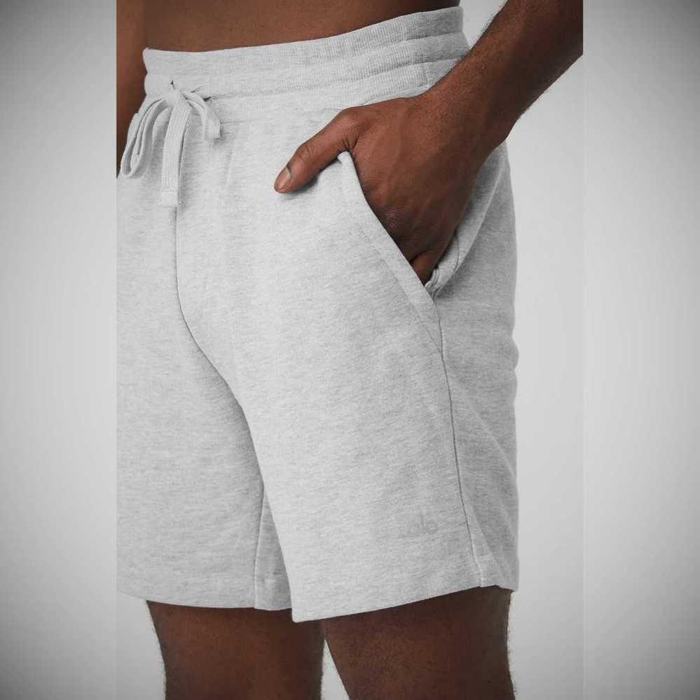 Bermudas Alo Yoga Chill Hombre Grises | MX-40EXJH