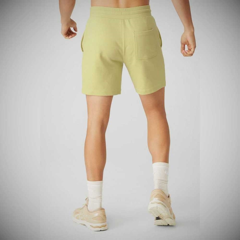 Bermudas Alo Yoga Chill Hombre Grises Amarillos | MX-34WLFN