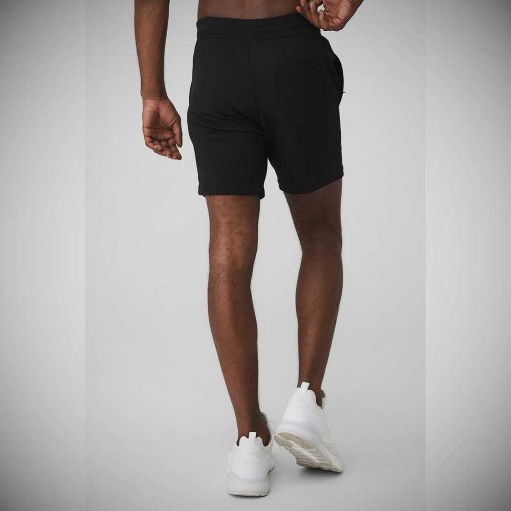 Bermudas Alo Yoga Chill Hombre Negros | MX-85RCBZ