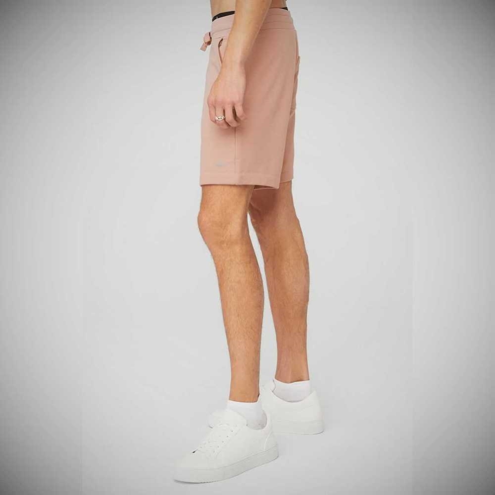 Bermudas Alo Yoga Chill Hombre Rosas Grises | MX-09CTAR