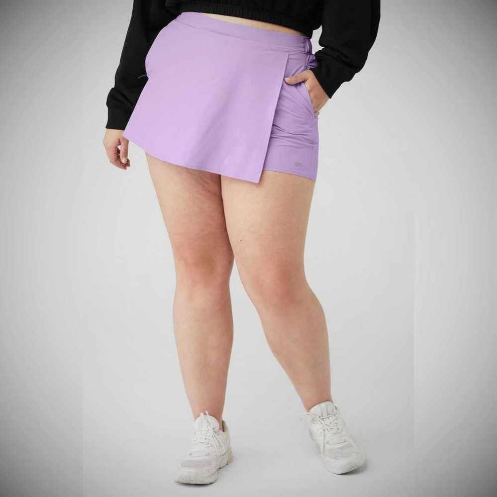 Bermudas Alo Yoga Clubhouse Skort Mujer Morados | MX-68KBLU