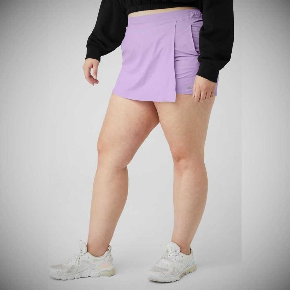 Bermudas Alo Yoga Clubhouse Skort Mujer Morados | MX-68KBLU