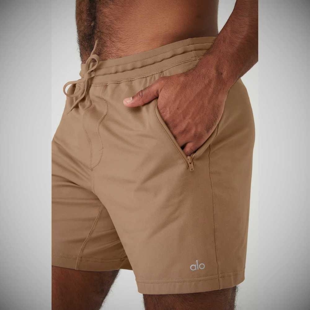 Bermudas Alo Yoga Conquer Reform Hombre Marrom | MX-06ZBDW