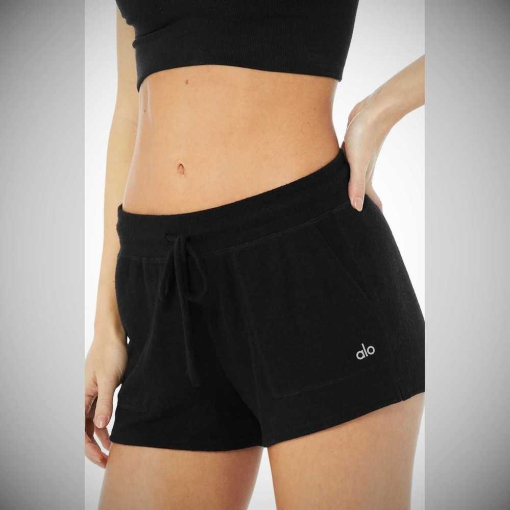 Bermudas Alo Yoga Daze Mujer Negros | MX-08RWVY