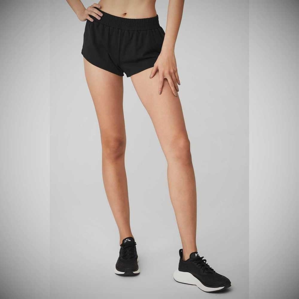 Bermudas Alo Yoga Dolphin Mujer Negros | MX-43UMLH