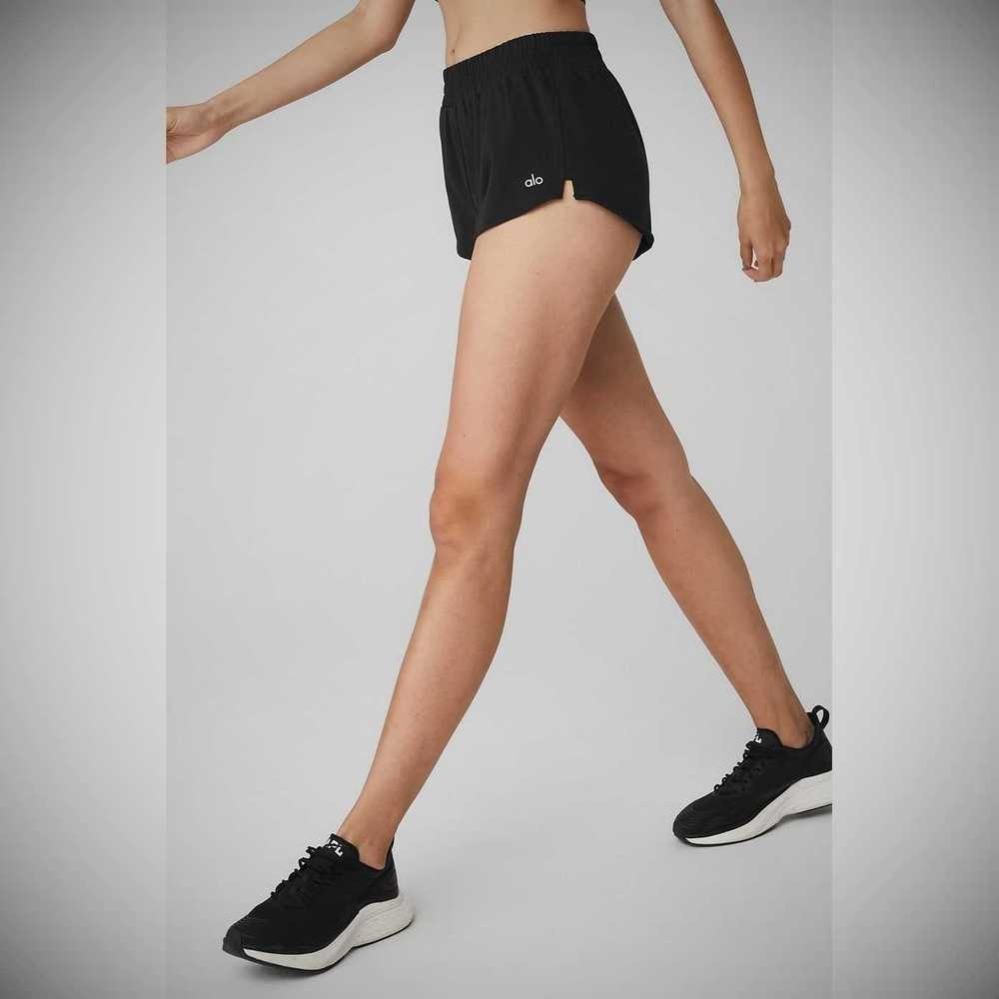 Bermudas Alo Yoga Dolphin Mujer Negros | MX-43UMLH