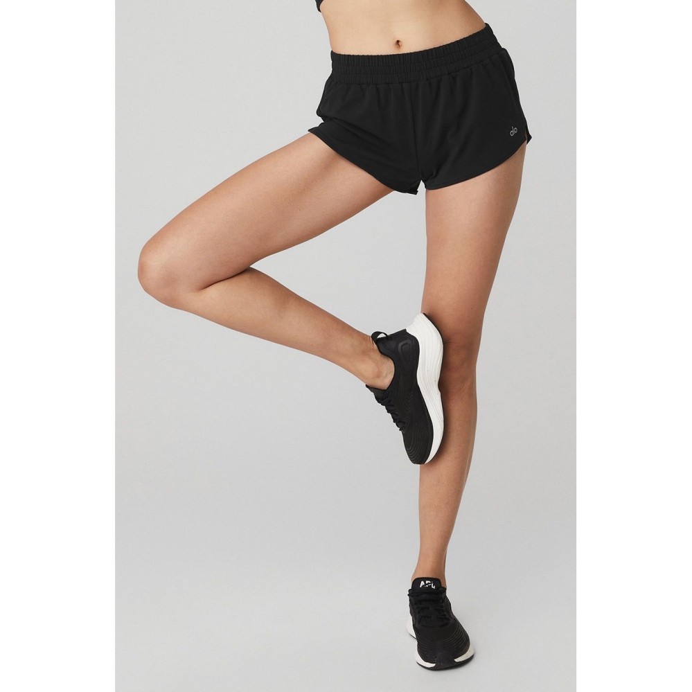 Bermudas Alo Yoga Dolphin Mujer Negros | MX-43UMLH