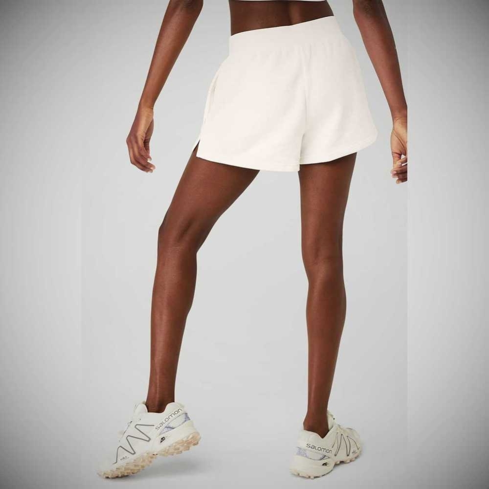 Bermudas Alo Yoga High-Cintura Headliner Mujer Blancos | MX-92DRCP