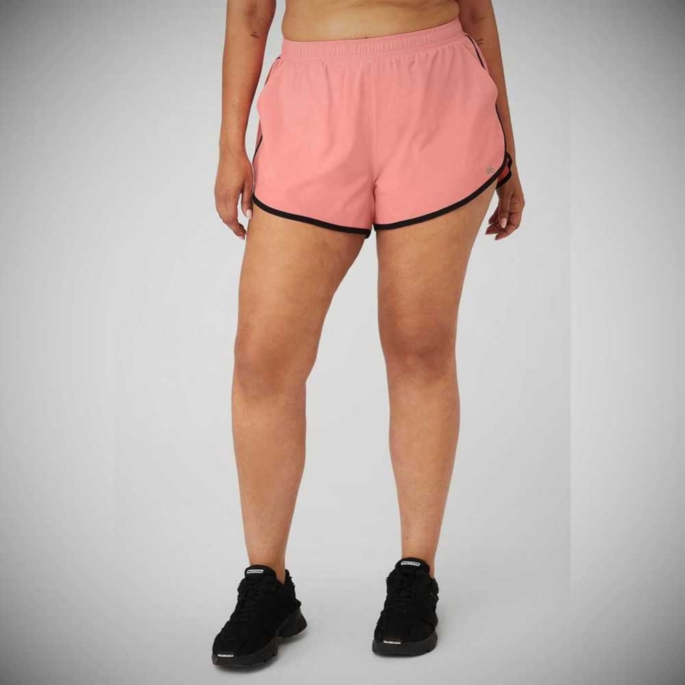 Bermudas Alo Yoga Ivy League Dolphin Mujer Rosas Negros | MX-74LHJR