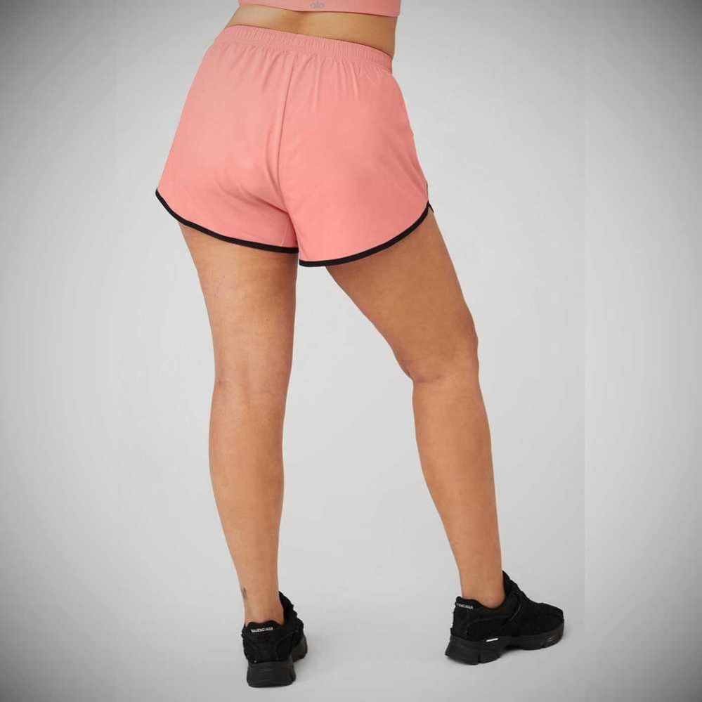 Bermudas Alo Yoga Ivy League Dolphin Mujer Rosas Negros | MX-74LHJR