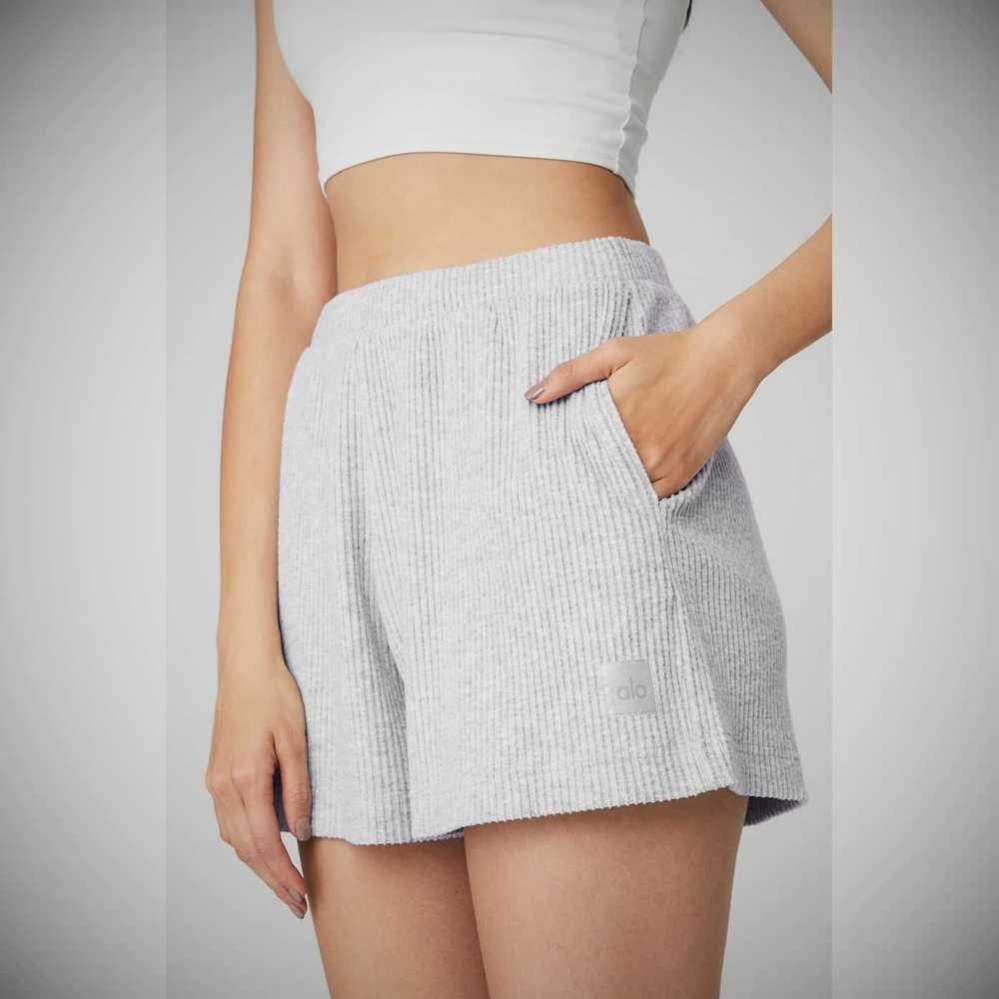 Bermudas Alo Yoga Muse Mujer Grises | MX-73MSPQ