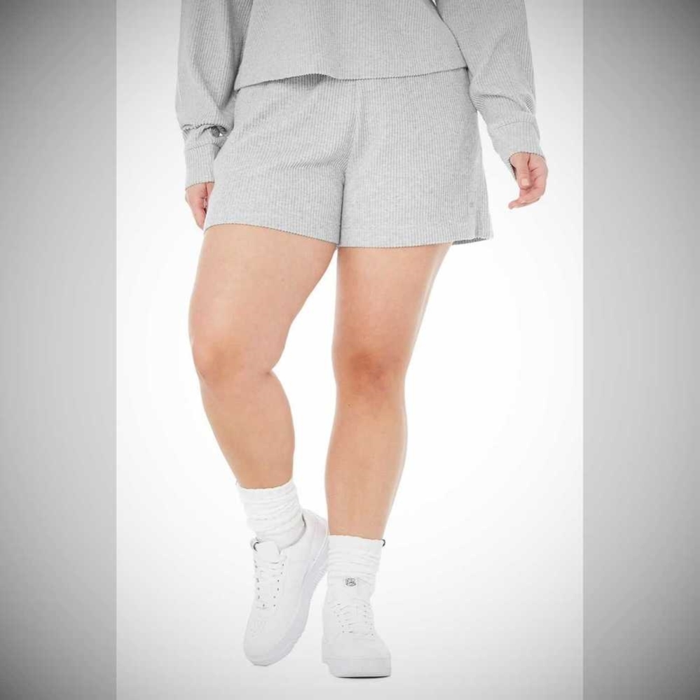 Bermudas Alo Yoga Muse Mujer Grises | MX-73MSPQ