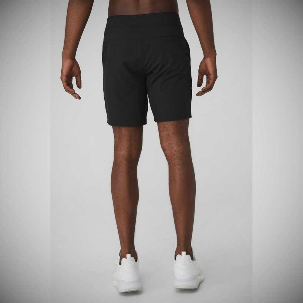 Bermudas Alo Yoga Plow Board Hombre Negros | MX-35BHTR