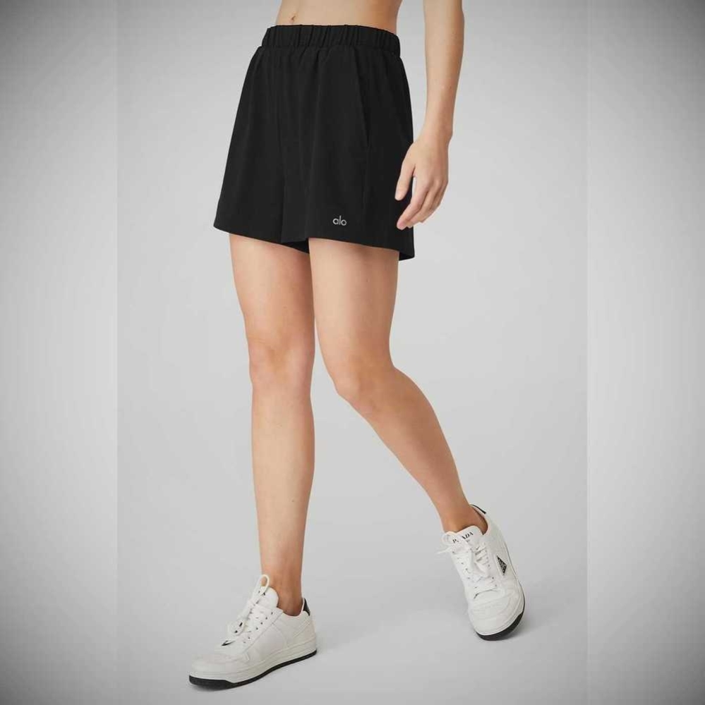 Bermudas Alo Yoga Ready Set Mujer Negros | MX-13JEVN