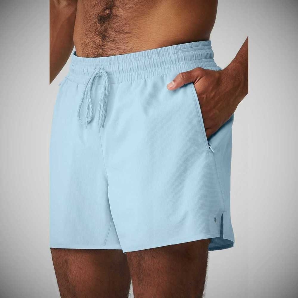 Bermudas Alo Yoga Ripstop 7'' On-Set Hombre Azules | MX-43JHKT