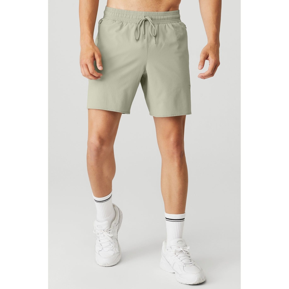 Bermudas Alo Yoga Ripstop 7\'\' On-Set Hombre Grises | MX-91FYPO