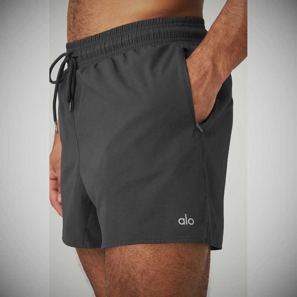 Bermudas Alo Yoga Ripstop 7” On-Set Hombre Grises | MX-08AYQI