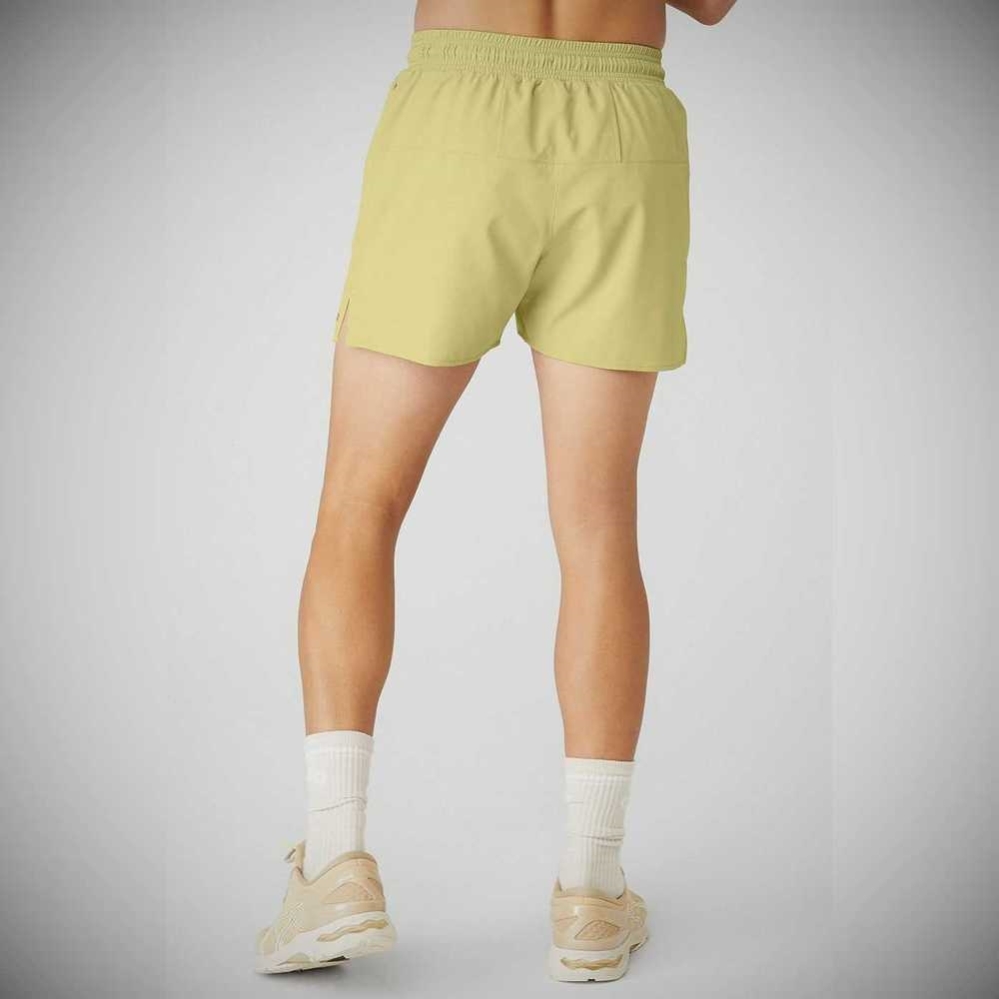 Bermudas Alo Yoga Ripstop 7” On-Set Hombre Grises Amarillos | MX-72NAMH