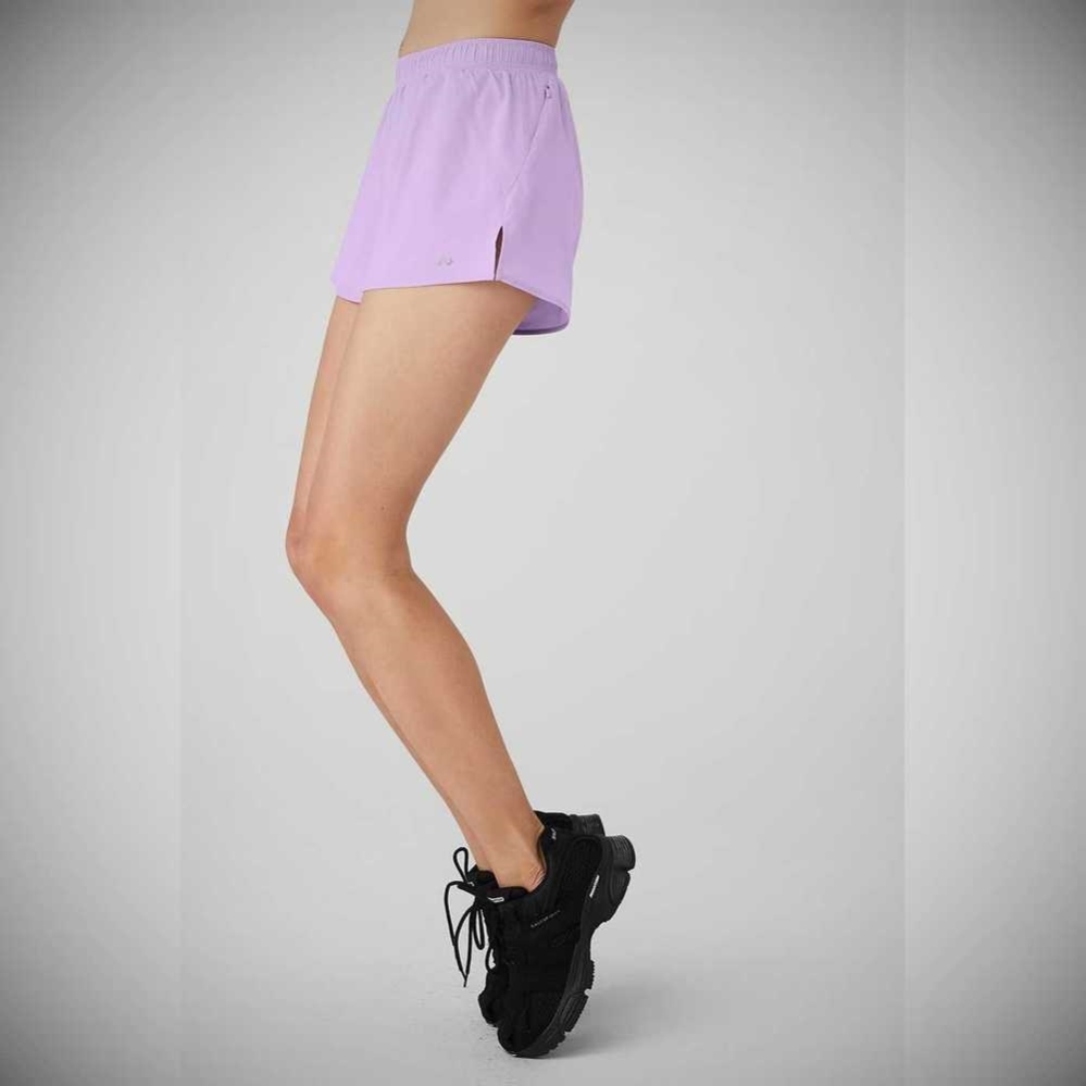 Bermudas Alo Yoga Stride Mujer Morados | MX-62KFLQ