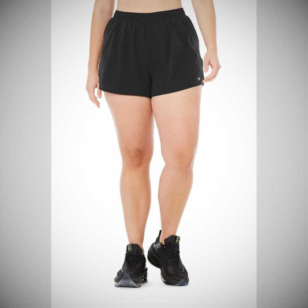 Bermudas Alo Yoga Stride Mujer Negros | MX-60ONQI